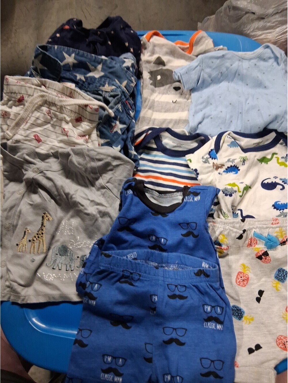 0-3 Month Baby Boy Clothing Lot - 11 Pcs Baby Gap Gerber In Mix H2